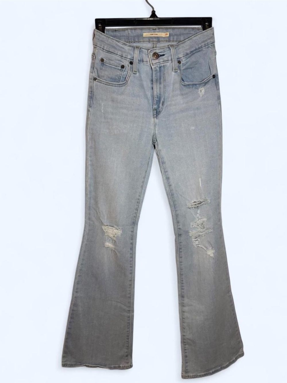 Levi's 726 High-Rise Flare Jeans Flare Jeans in Blue Waist 25